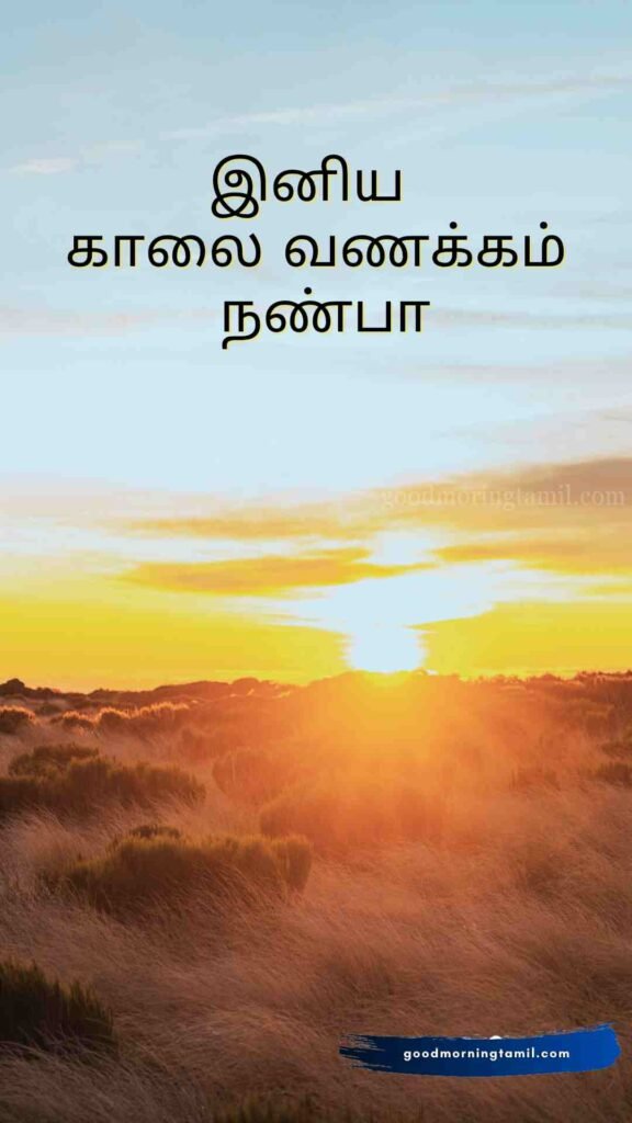 Good Morning Friend இனிய காலை வணக்கம் நண்பா